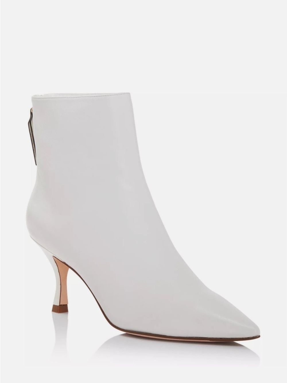 STUART WEITZMAN 6.5 Juniper 70 Booties Calf Leather Pointed Toe Kitten Heel